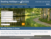 Tablet Screenshot of boatingholidays.com